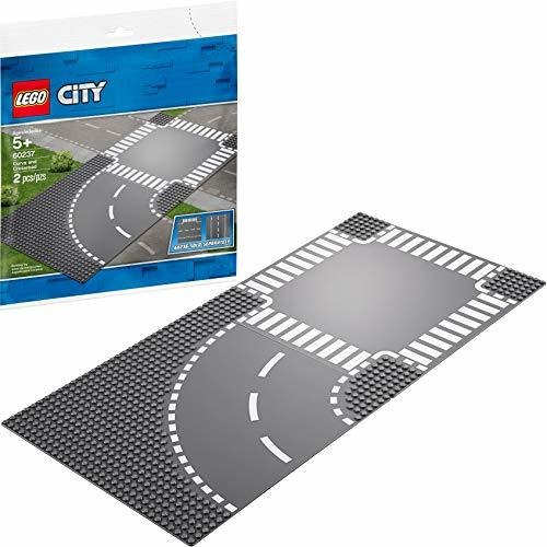 Lego City 60237 Curvas Y Cruce 2 Placas Base Para Calle