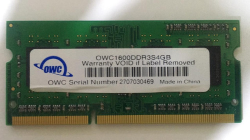 Memoria Ram Owc 1600ddr3s 4gb Portátil, iMac, Macmini, Macbo