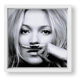 Cuadros Para La Casa 20x20 Box Blanco Kate Moss Mustache