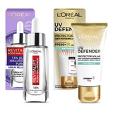 L'oréal Paris Kit: Protector Solar Diario Fps50+ Uv Defender