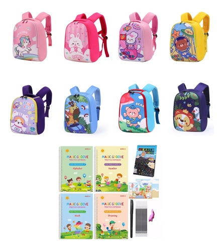 Kits De Aprendizaje Con Mochila Escolar Para Niños O Preesco