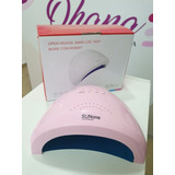 Cabina Uñas Uv / Gel Sunone Rosa 48 Wtts En Caja 