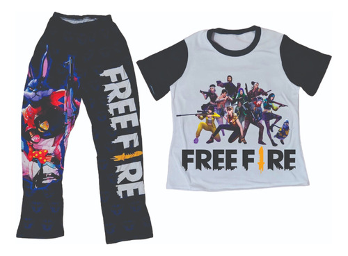 Pijama Conjunto Free Fire Juego Free Fireniños Personajes