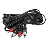 Cable Audio Stereo 4mts Rca 2x2 Arwen Lujoso Grueso 1° Htec