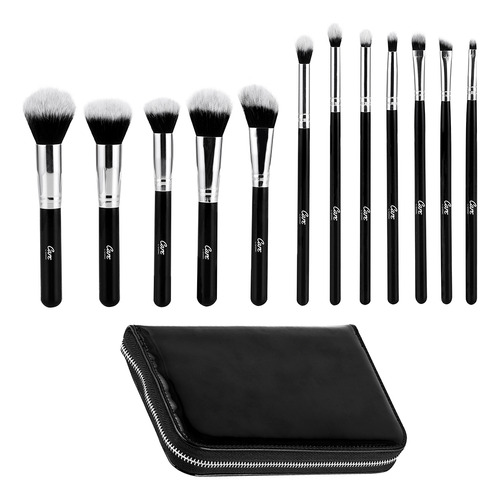 Set De Brochas Profesional Maquillaje Alta Gama + Estuche