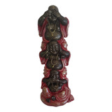 Figura Decorativa Budas Ciego Sordo Mudo En Torre / Dco