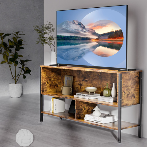 Mueble De Tv Abierto De 2 Niveles El Tamaño Es 110x30x62