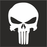 Punisher - Calcomanía Para Casco De Motocicleta M1 De 3 X 2 