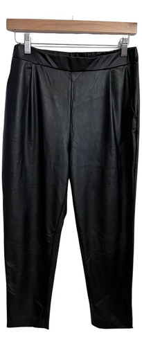 Pantalón Negro Engomado Talle L Babucha 