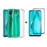 Carcasa Para Huawei P40 Lite Transparente Reforzada  + Mica