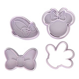 Kit Cortantes Repostería Galletita Masa Minnie Mouse Disney