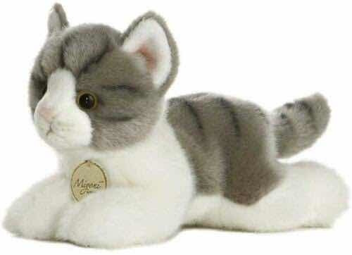 Peluche Aurora. Gato Gris