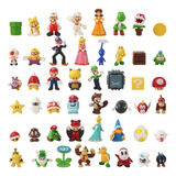 48pcs/set Super Mario Bros Mini Figura Modelo Juguete Regalo