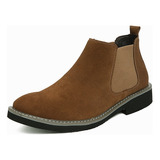 Hombres Zapatos Casual Cuero Senderismo Botas Chelsea