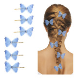 Bobby Pins - Pinzas Para El Cabello De Mariposa, 6 Piezas, P