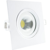 Spot Led Embutir 7w Quadrado 3000k Amarelo Avant