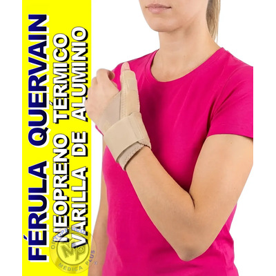 Ferula Para Dedo Pulgar Inmovilizador Quervain Varilla Alumi Color Ocre Talla Derecho Adulto