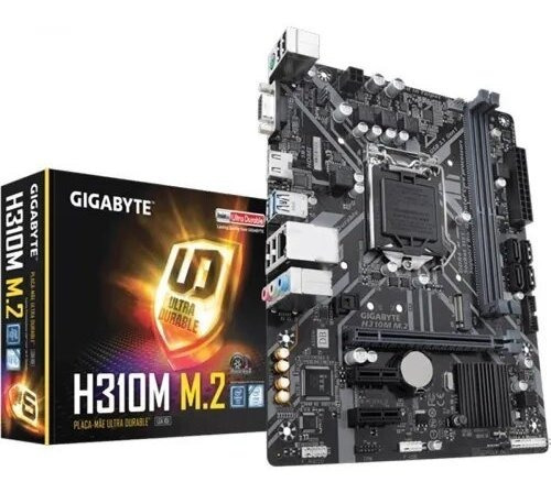 Placa-mãe Gigabyte P/ Intel Lga 1151 H310m M.2 Matx 2 X Ddr4