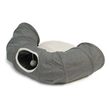 Juego Tunel Con Cama Para Gatos Vesper Catit Color Gris