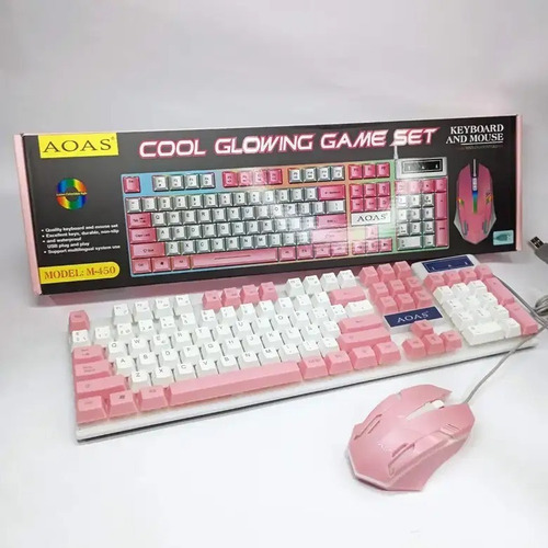 Kit Combo Gamer Teclado + Mouse Rgb Retroiluminado