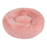 Cama Nido Puff Antiestres Suave Perro Gato Mascota Mediana Color Rosa