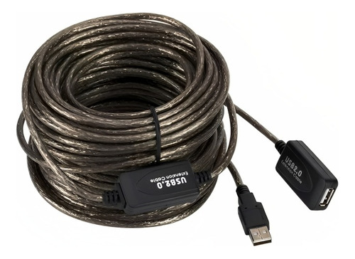 Cable De Extencion Usb 2.0 Activa De 20 Metros  Weepda