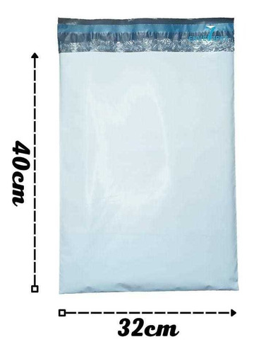 500 Envelope Plástico De Segurança P/ Envio 32x40 Com Bolha