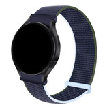 Pulseira Nylon Loop Compatível Com Galaxy Watch 4 40mm Cor Azul Abissal