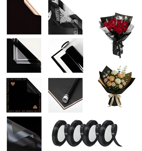 140 Hojas De Papel Coreano Para Flores Bouquet Regalos