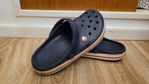 Crocs Azules Originales En Muy Buen Estado 