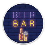 Arandela Beer Bar Neon Para Parede 