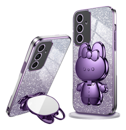 Brillo Brillante Carcasa Funda Para Huawei + Espejo Soporte