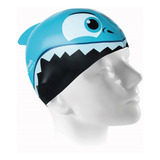 Touca De Natação Speedo Shark Cap Infantil Tubarão Cor Azul