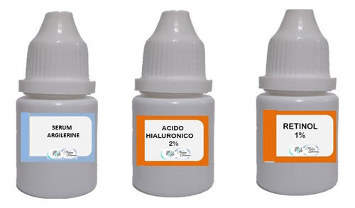 Serum Argireline + A. Hialuronico + Retinol Kit X3 50cc 