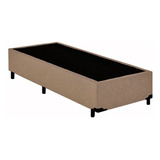 Cama Box Solteiro Suede Sereneprime Bege 88x188x40