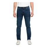 Jean Azul Recto Moderno Elastizado Moda Hombre Mistral 50142