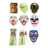 Dada® Mascara Halloween Payaso Calavera / 12 Bombilla 1 Un F Color 01 Dorado