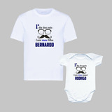 Camisa E Body Infantil 1º Dia Dos Pais Bigode #2