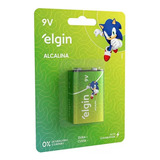 1 Bateria Alcalina 9v Elgin 6lr61 (blister C/1) 