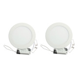 Plafon Panel Led 18w Embutir Redondo Luz Bajo Consumo Oferta