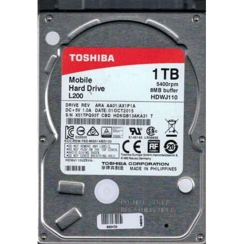 Placa Lógica Hd Toshiba Hdwj110 L200 G003235c