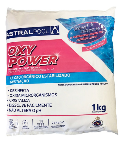 Cloro Granulado Orgânico Em Pó Multiação 5 Em 1 Astralpool