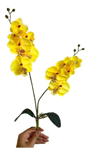 Haste Orquidea Artificial Para Arranjo Decoração Sofisticada