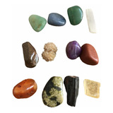 Kit Magico De 12 Cuarzos Y Piedras Amuleto Protector Reiki