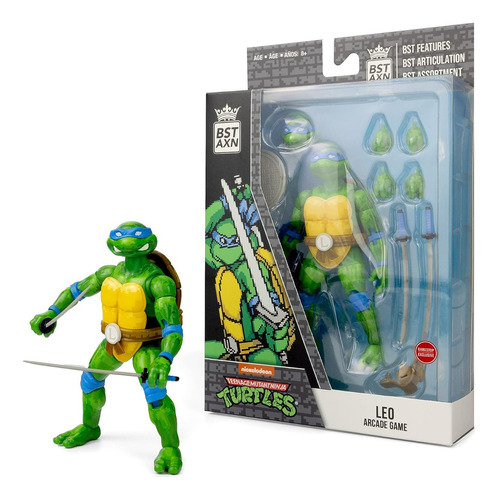 Bst Axn Figures Tmnt Leonardo Pixelated (arcade Game)