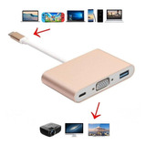 Adaptador Dock Thunderbolt3 Usbc Vga Para Macbook Air Pro M2