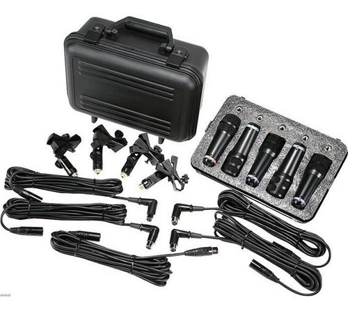 Peavey Pvm Dms-5 Kit De Micrófonos Para Batería Color Negro