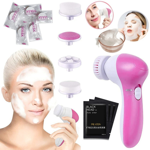 Kit De Cuidado Facial Cepillo Electrónico Exfoliante Masajea