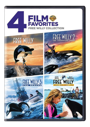 Dvd Free Willy 1-4 / Liberen A Willy / Incluye 4 Films