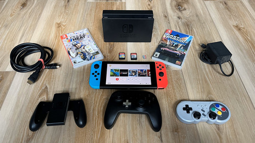 Consola Nintendo Switch Con Juegos Y Accesorios - Excelente!